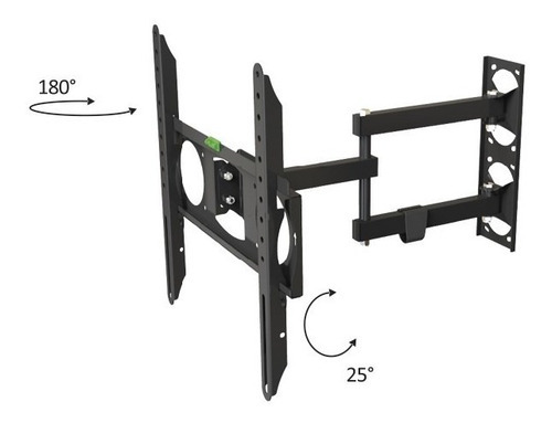 Soporte Tv Lcd Led 26 32 40 43 50 55 60 65 2 Brazos Móvil Horizontal Basculante Vertical 50cm 55kg Vesa Hasta 40cm
