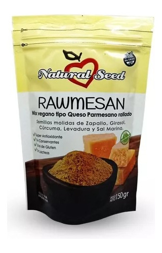 Natural Seed Rawmesan Mix Vegano Tipo Parmesano S/tacc