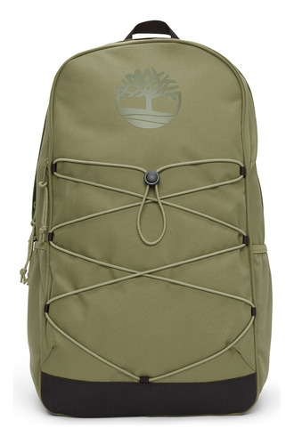 Mochila escolar Timberland Tree TB0A5SWQ color verde diseño lisa 30L