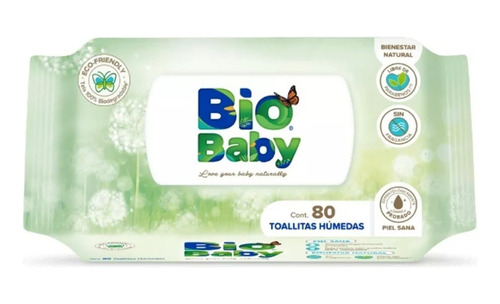 Bio Baby Toallitas Húmedas Para Bebé 80 Pzs/ecofriendly