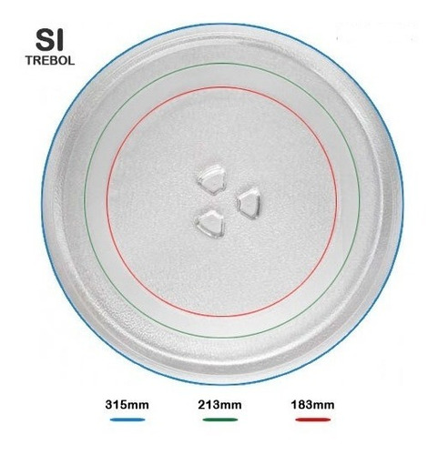 Plato Microndas Encastre Trebol 31,5cm