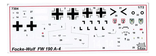 Focke-wulf Fw-190 A4 Escala 1/72 Zvezda 7304