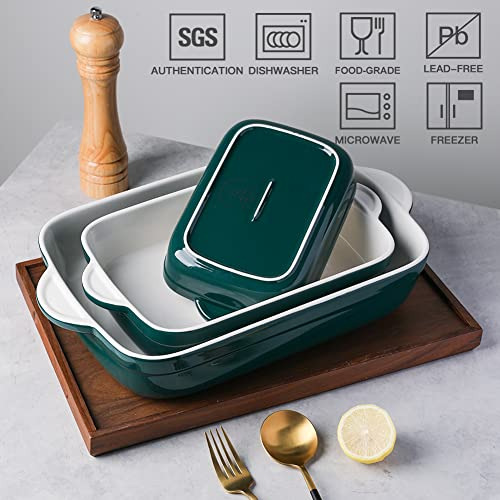 Juego De Bandejas De Cerámica Para Hornear Sweejar, Cazuelas
