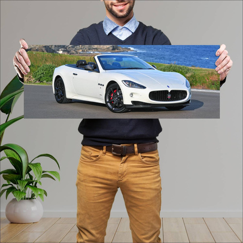 Cuadro 30x80cm Auto 2011 Maserati Grancabrio Spo 177