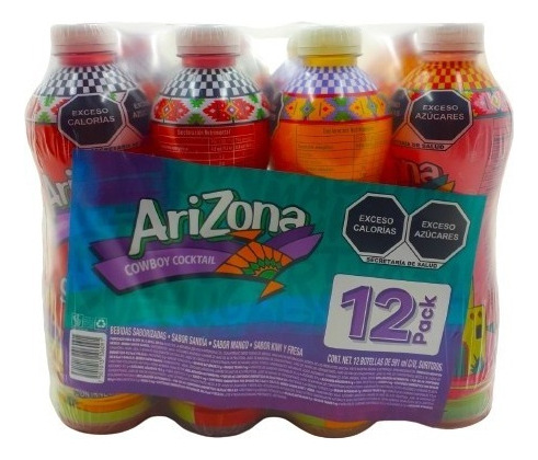 Bebida Saborizada Jugo Arizona Surtido Frutal  12 Pz 591 Ml