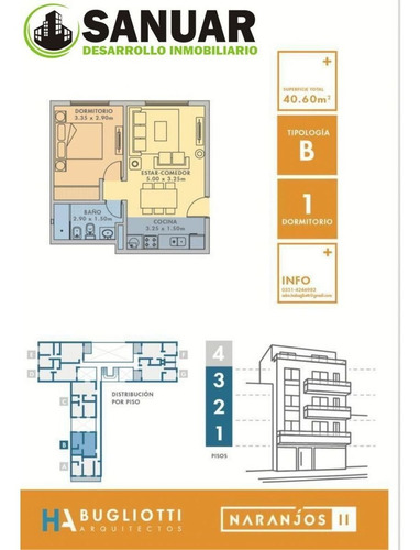 Imagen 1 de 6 de Vendo Departamento 1 Dorm B° General Paz