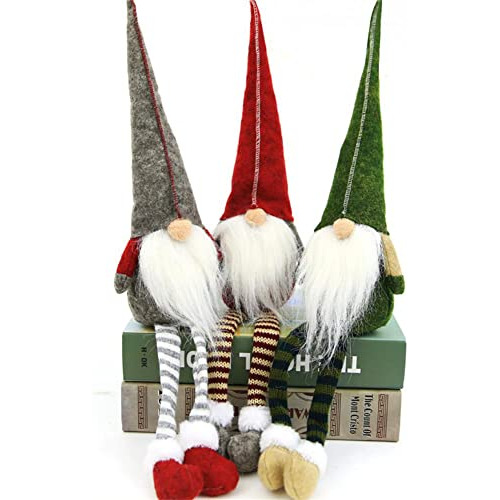 3pcs Gnomo Sueco Chirstmas Juguete De Felpa Decoración...