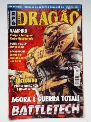 Revista Rpg Dragão Brasil Nº 43 - Battletech / Magic