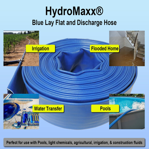 1.5 Dia. X 100' Heavy Duty Pvc Lay Flat Discharge And ...