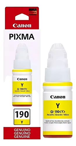 Tinta Original Canon Gl190 G3111 G3110 G4110 Gl-190y Amarelo
