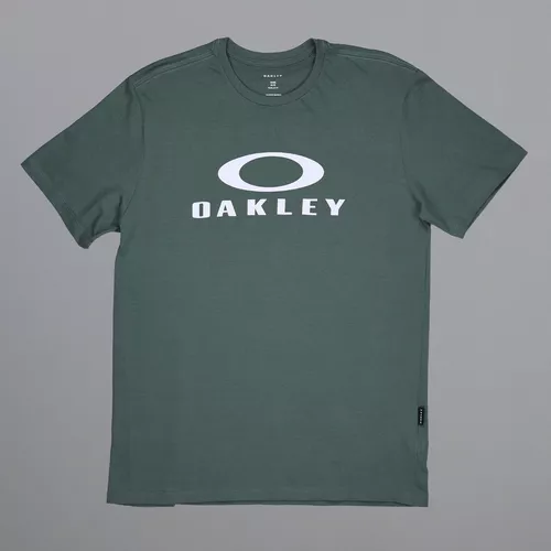 Camiseta Oakley O-Bark Masculina - Preto+Branco