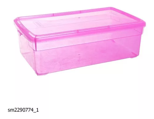 Caja organizadora Wenbox 15 litros 42x32x16 cm transparente