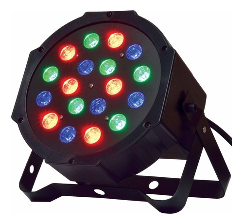 Foco Led Rgb Dmx Colgante Potente - Luz Disco 18 Led Slim