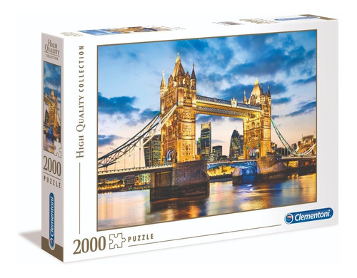 Tower Bridge Atardecer Londres Rompecabezas 2000 Clementoni