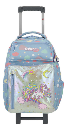Mochila Con Carro Xtrem New Run 4xt Samsonite Escolar Multicolour Unicorn