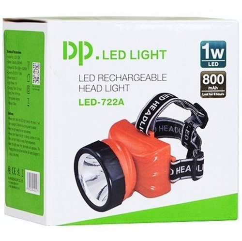 Imagem 5 de 5 de Lanterna De Cabeça 722 A Com 1 Led Recarregável - Albatroz