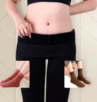 Comprar Medias Leggins Calzas Con Corderito + 2 Pares De Medias Otec