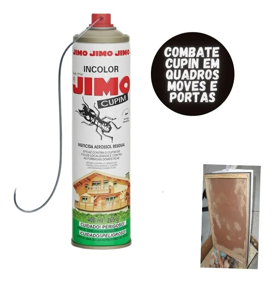Jimo Cupim Incolor Elimina cupins, formigas domésticas, brocas 400ml