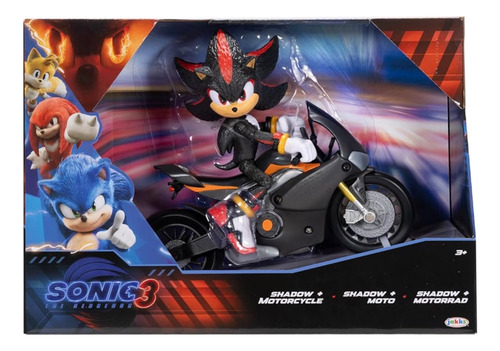 Sonic Shadow Moto The Hedgehog 3 Negro