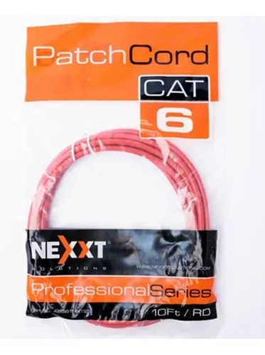 Nexxt Patch C.utp C.6 4 P,24. Cm 2m Ab361nxt Rojo Ab361nxt25