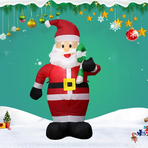 A Inflable Papá Noel Toys Luminoso Decoración Muñeca 120cm