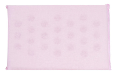 Travesseiro Anti Sufocante Liso Com Espuma E Furos Cor Rosa