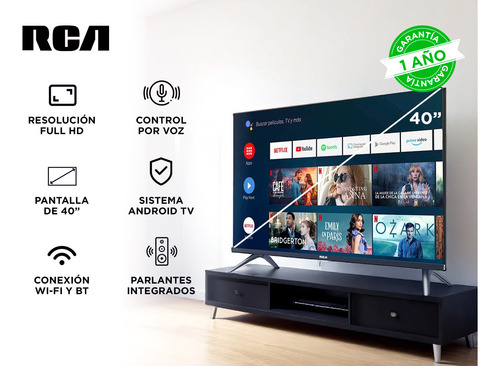 Smart Tv 40 Pulgadas Rca Lecd C40and Fhd Android Full Hd