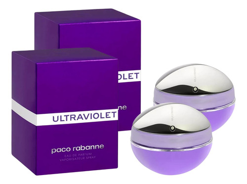 Paquete Ultraviolet Paco Rabanne 80ml Dama Original 2 Pzas