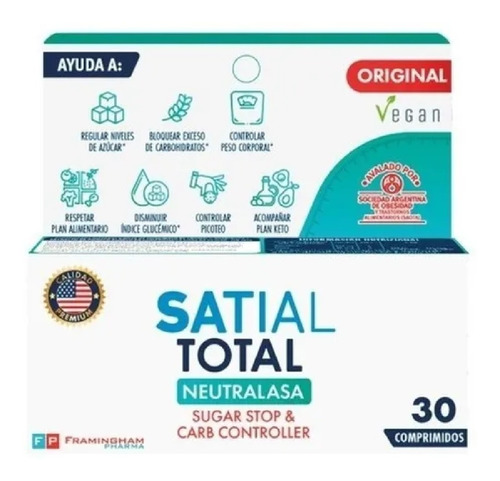 Satial Total Sugar Stop & Carb Controller X 30 Comprimidos