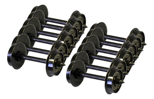 12 Piezas De Ruedas De Metal Para, Ruedas A Escala Ho, Ejes