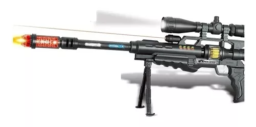 Arma De Brinquedo Fuzil Sniper M16 Som Luz modelo realista