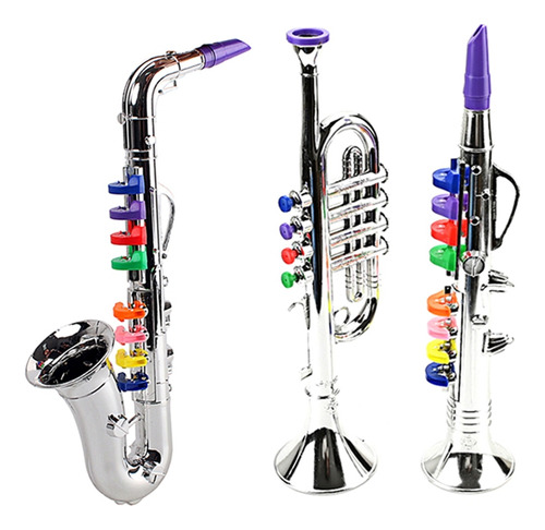 3 Instrumentos Musicales Para Niños, Clarinete, Saxofón Y Tr