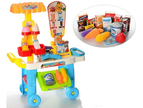 Carro Comida Supermercado Movil Juguete Cocina Infantil Niño