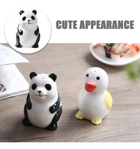 Pimentero Portátil, Tarro De Sal De Cocina, Adorable Panda