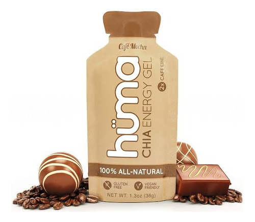 Huma Gel Con O Sin Cafeína Natural Base Chía Sabor Café Mocha