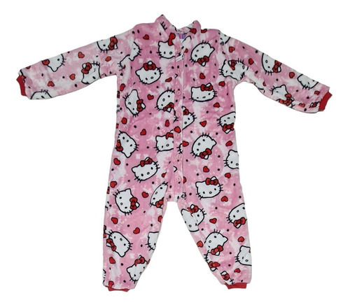 Pijama Infantil Inverno Macacão Fleece Soft  Menina 4a8 Anos