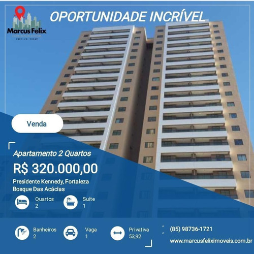 Imagem 1 de 15 de Apartamento 2 Quartos Para Venda Em Fortaleza, Presidente Kennedy, 2 Dormitórios, 1 Suíte, 2 Banheiros, 1 Vaga - 04_1-2131274