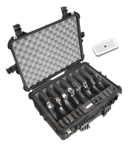 Funda Impermeable Para 8 Pistolas Y 12 Cargadores Con Recipi