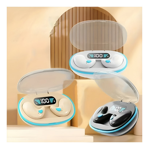 Audífonos Inalámbricos Ultrafino Tws Bluetooth 5.3 Micrófono Beige