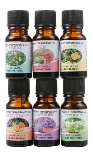 Imagen 2 de 6 de Pack 6 Esencias Para Difusor Humidificador Aceite Esencial