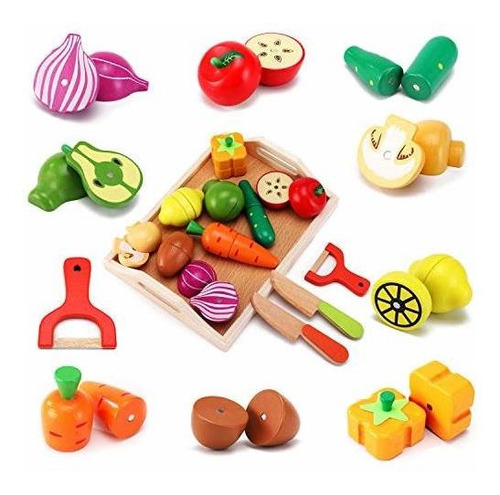 S De Madera Comida Para La Cocina De Los Niños: Juegu...