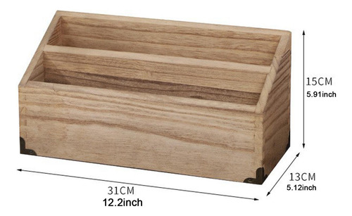 Soporte De Organizador De Escritorio De Madera Con Una
