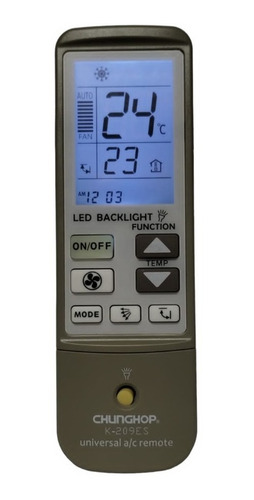 Control Remoto Universal Minisplit Mabe Con Luz Pantalla