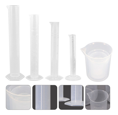1 Juego De Vasos De Precipitados Science Cylinder Science