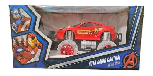 Auto Jeep Radio Control Remoto Iron Man Con Ruedas Luminosas