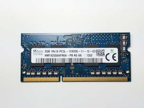 Memoria Ram 1rx16 Pc3l-12900s Usada Pero Funcionando Al 100%