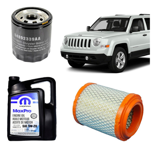 Kit De Filtros + Aceite Jeep Patriot 2.4 Año 2013 Mopar