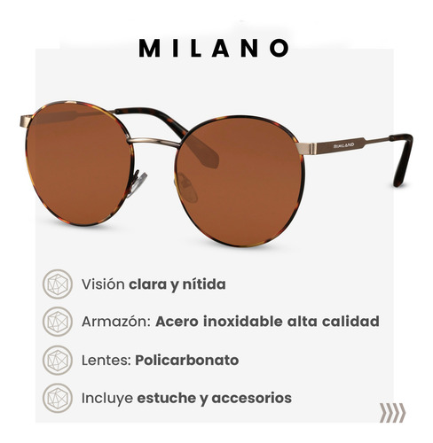 Anteojos Lentes De Sol Italianos Rimland Milano