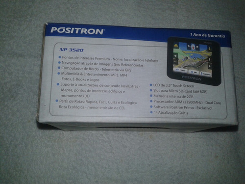 Gps Positron  Np3520  3,5 Pol , Touch  C/ Multimidia Usado