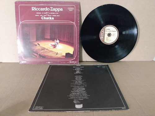 Lp Riccardo Zappa Chatka Imp Italia 1978 Jazz Rock (Usado)